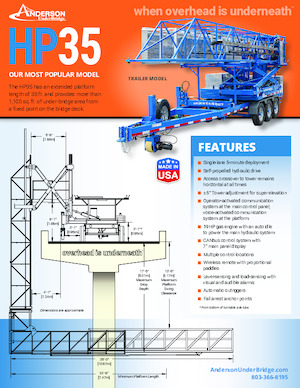 Plataformas elevadoras articuladas remolcables Anderson Hydra Platforms HP35
