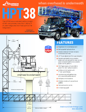 Plataformas elevadoras articuladas remolcables Anderson Hydra Platforms HPT 38