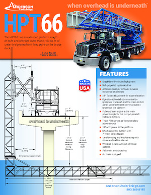 Plataformas elevadoras articuladas remolcables Anderson Hydra Platforms HPT 66