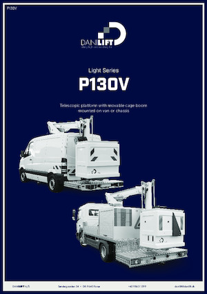 Plataformas elevadoras articuladas sobre camión Danilift P130V