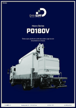 Plataformas elevadoras articuladas sobre camión Danilift PD180V