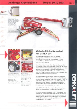 Plataformas elevadoras articuladas sobre camión Denka-Lift - Rothlehner DK 12 MK II