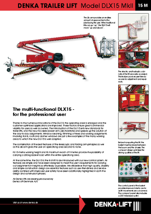 Plataformas elevadoras articuladas sobre camión Denka-Lift - Rothlehner DLX 15