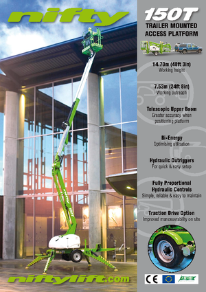 Plataformas elevadoras articuladas sobre camión Niftylift NL 150 T