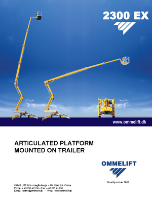 Plataformas elevadoras articuladas sobre camión OMMELIFT Omme 2300EXBB