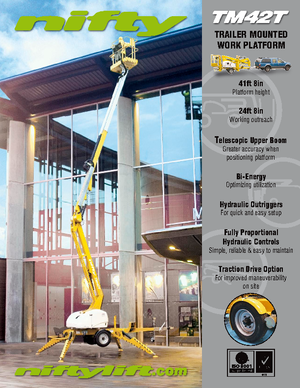 Plataformas elevadoras articuladas sobre camión Niftylift TM 42 T