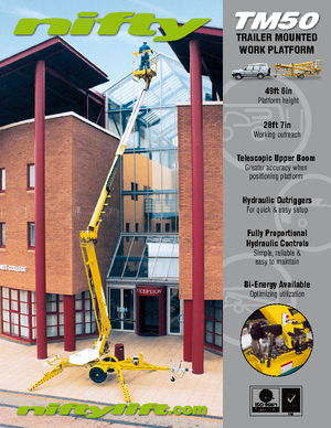 Plataformas elevadoras articuladas sobre camión Niftylift TM 50