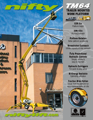 Plataformas elevadoras articuladas sobre camión Niftylift TM 64