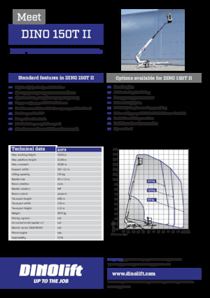 Plataformas telescópicas remolcables Dino Lift Dino 150T II