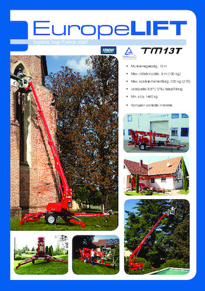 Plataformas telescópicas remolcables EuropeLift TM 13 T