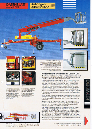 Plataformas telescópicas remolcables Denka-Lift - Rothlehner 2500 DK 3 MK 25