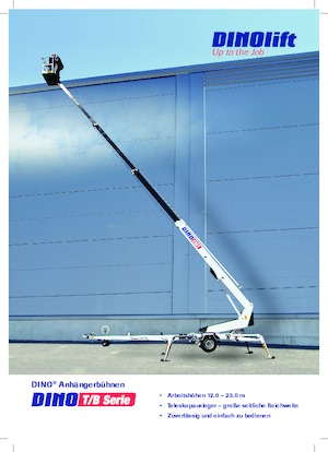 Plataformas telescópicas remolcables Dino Lift Dino 180T