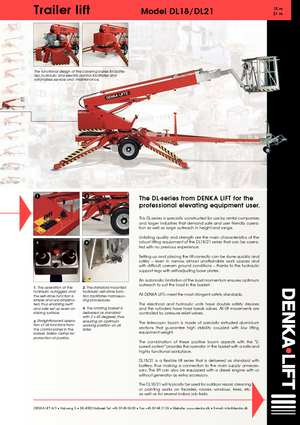 Plataformas telescópicas remolcables Denka-Lift - Rothlehner DL 21 
