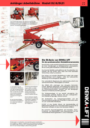Plataformas telescópicas remolcables Denka-Lift - Rothlehner DL 21 