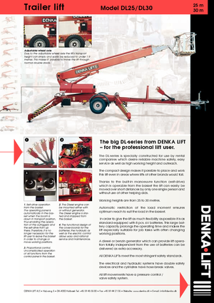 Plataformas telescópicas remolcables Denka-Lift - Rothlehner DL 25 
