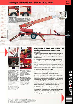 Plataformas telescópicas remolcables Denka-Lift - Rothlehner DL 25 