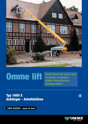 Plataformas telescópicas remolcables OMMELIFT Omme 1650EB