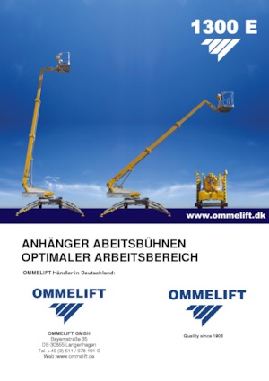 Plataformas telescópicas remolcables OMMELIFT 1300 E