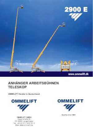 Plataformas telescópicas remolcables OMMELIFT 2900 E