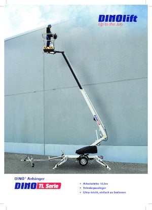 Plataformas telescópicas remolcables Dino Lift Dino 105TL