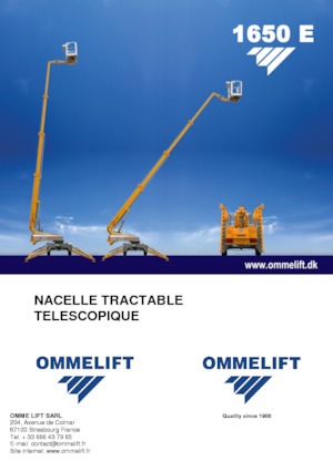 Plataformas telescópicas remolcables OMMELIFT Omme 1300EB