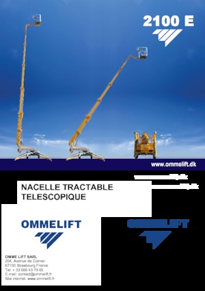 Plataformas telescópicas remolcables OMMELIFT Omme 2100EB