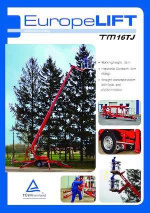 Plataformas telescópicas remolcables EuropeLift TM 16 TJ