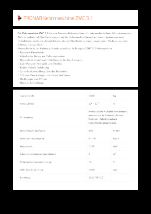 Barredoras  rotativas montables Pronar ZMC 3.1