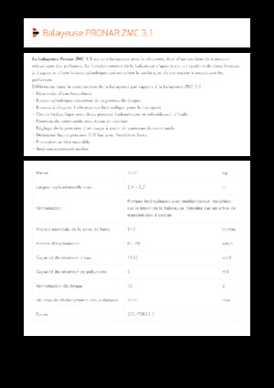 Barredoras  rotativas montables Pronar ZMC 3.1