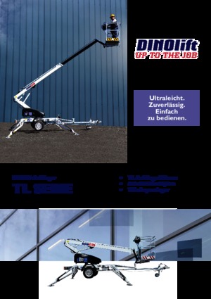 Plataformas telescópicas remolcables Dino Lift Dino 105TL