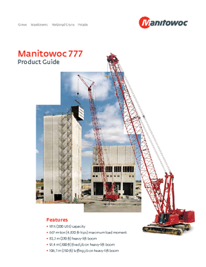 Grúas sobre camión Manitowoc 777