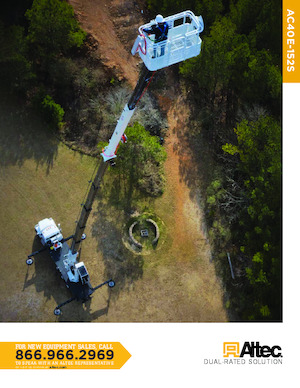 Grúas sobre camión Altec AC40E-152S