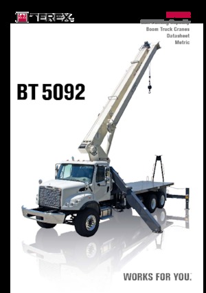 Grúas sobre camión TEREX CRANES BT 5092