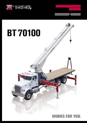 Grúas sobre camión TEREX CRANES BT 70100