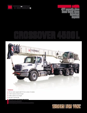 Grúas sobre camión TEREX CRANES Crossover 4500L
