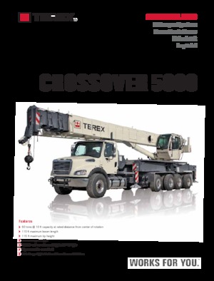 Grúas sobre camión TEREX CRANES Crossover 5000