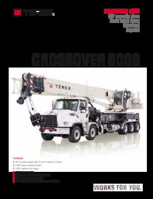 Grúas sobre camión TEREX CRANES Crossover 8000