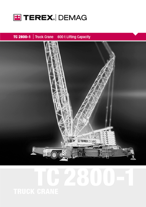 Grúas sobre camión Terex-Demag TC 2800-1