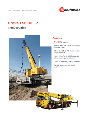 Grúas sobre camión Grove TM500E-2