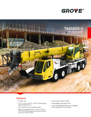 Grúas sobre camión Grove TMS800-2