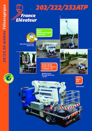 Plataformas telescópicas sobre camión France Elévateur 232 ATP