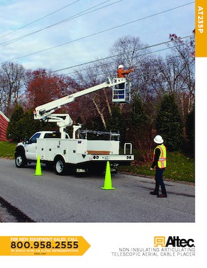 Plataformas elevadoras articuladas remolcables Altec AT235P