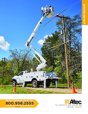 Plataformas elevadoras articuladas remolcables Altec AT48M/P