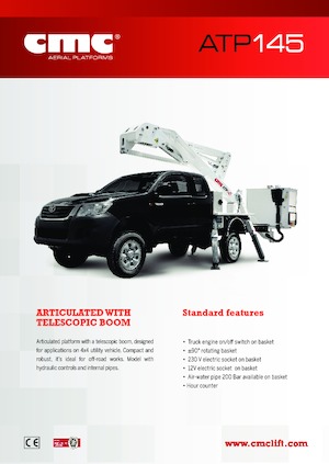 Plataformas elevadoras articuladas remolcables CMC ATP145