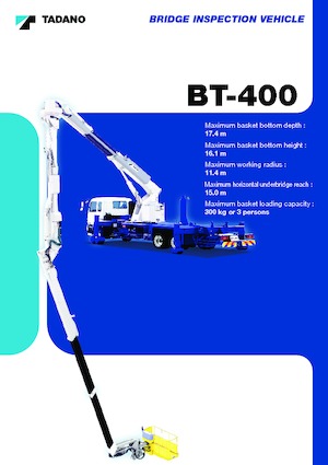 Plataformas elevadoras articuladas remolcables Tadano BT-400