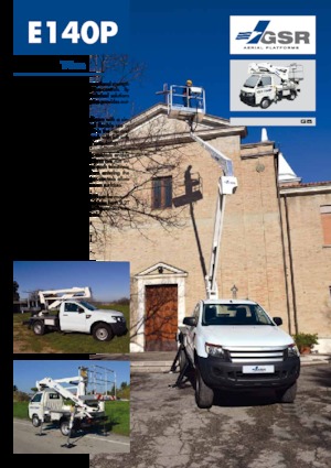 Plataformas elevadoras articuladas remolcables GSR E140P Compact 