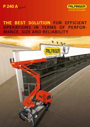 Plataformas elevadoras articuladas remolcables Palfinger P 240 A