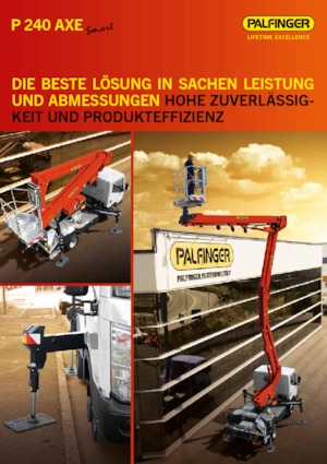 Plataformas elevadoras articuladas remolcables Palfinger P 240 AXE