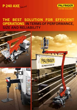 Plataformas elevadoras articuladas remolcables Palfinger P 240 AXE