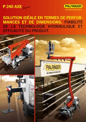 Plataformas elevadoras articuladas remolcables Palfinger P 240 AXE